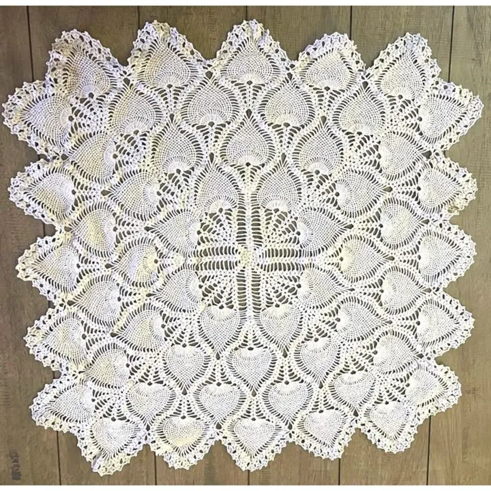 Vintage Handmade Crochet Lace Doily Table Topper 20